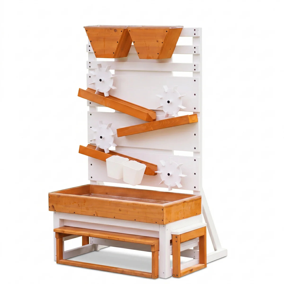 Grande table à eau d'extérieur en bois pour enfants et tout-petits par Avenlur