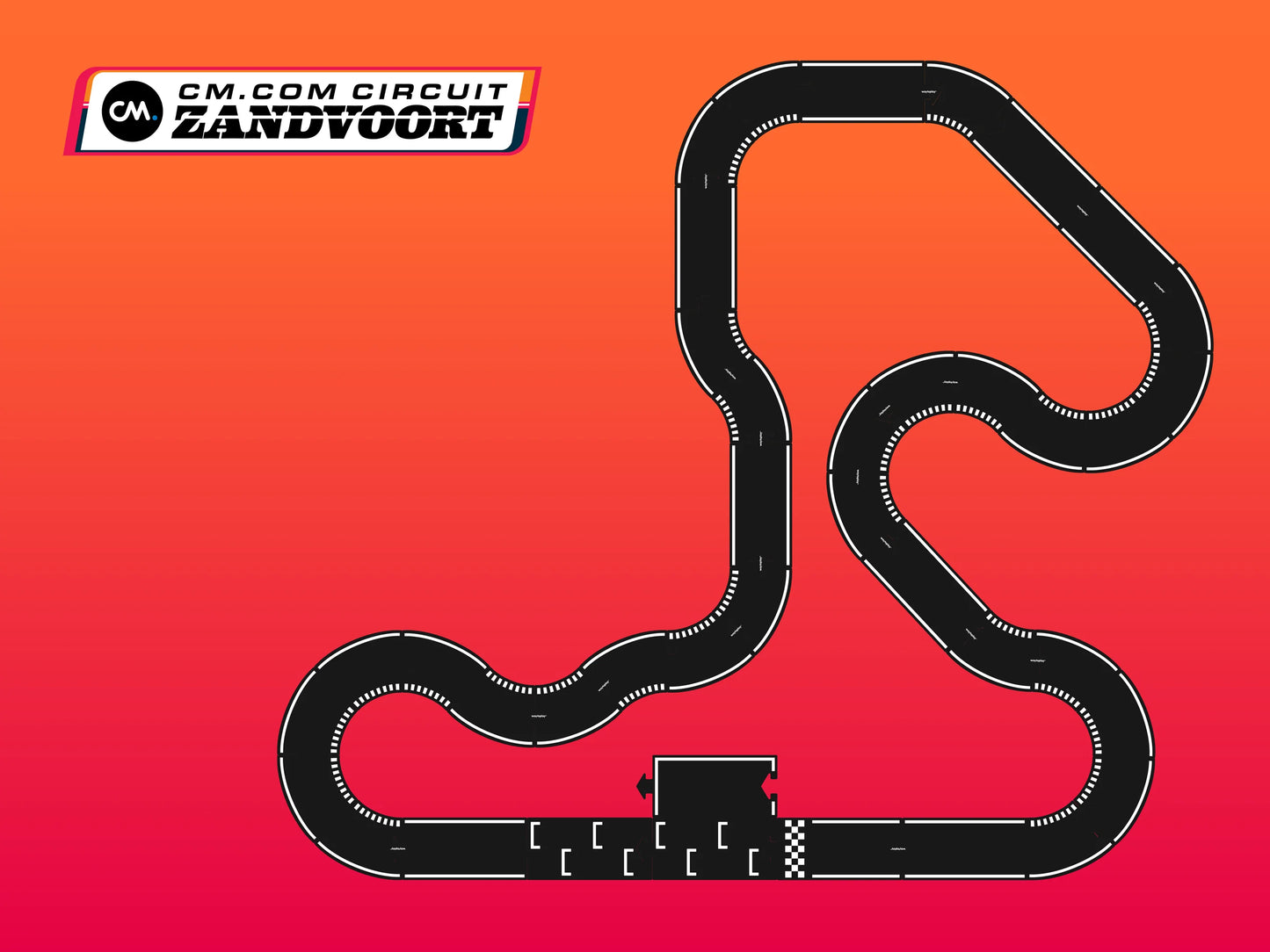 Waytoplay Flexible Roads - Circuit Zandvoort Race Track (40 pieces)