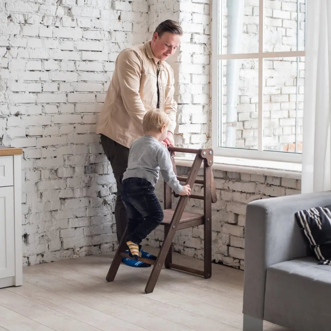 Wooden Step Stool for Preschool - Kid Chair That Grows