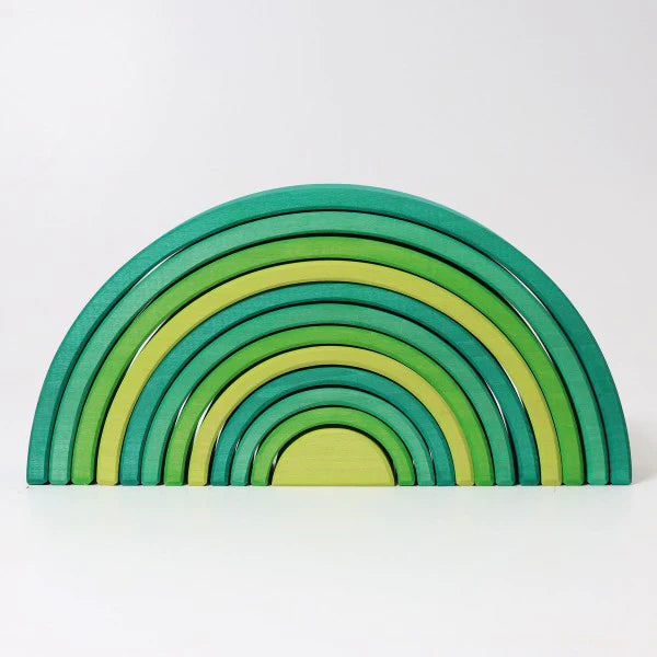 Grimm's - Large Forest Green Stacking Rainbow