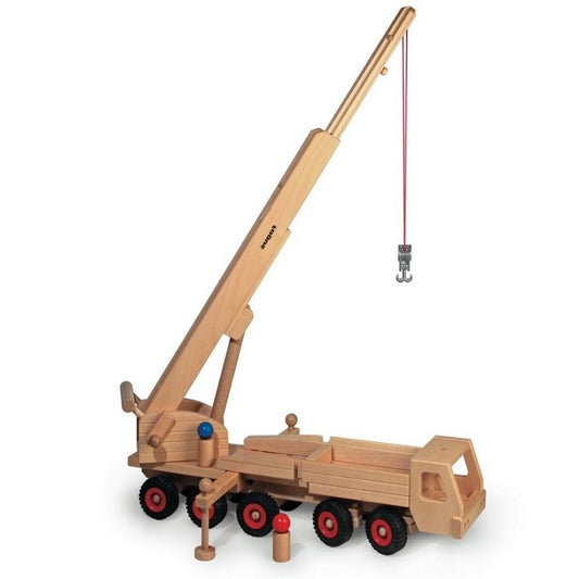 Fagus Mobile Crane - Wooden Play Vehicles from Germany