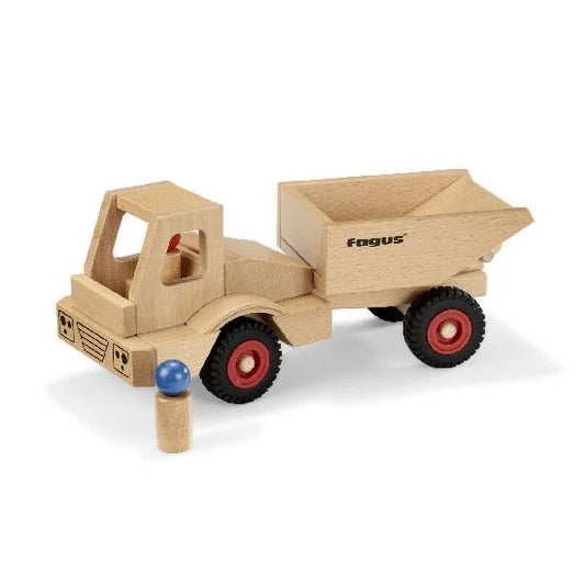 Fagus Wheels Dump Truck - Wooden Play Vehicles from Germany