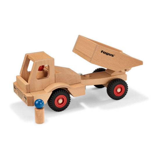 Fagus Wheels Dump Truck - Wooden Play Vehicles from Germany