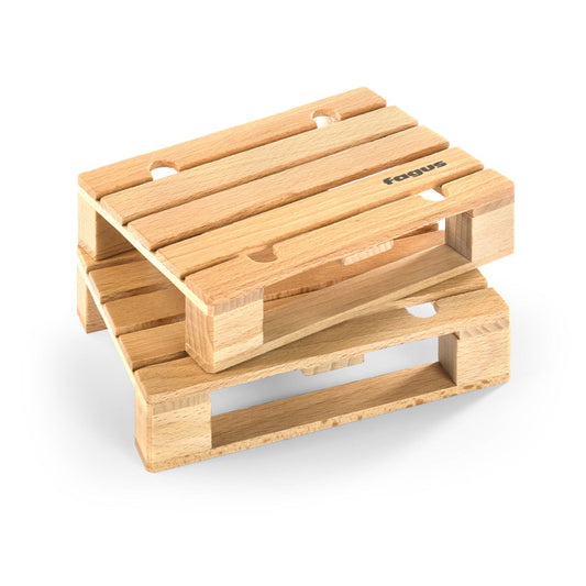 Euro-Pallet 2pcs - Wooden Play Vehicles from Germany
