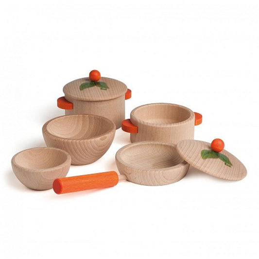 Erzi Wooden Cooking Set -  Play Food Made in Germany