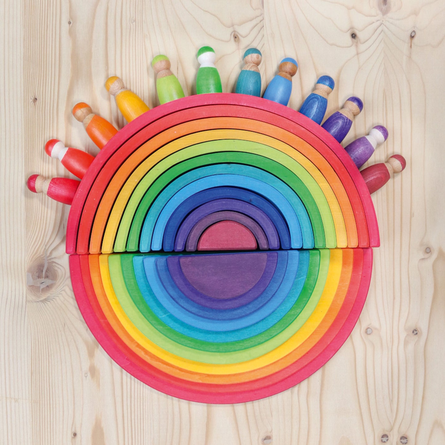 Grimm's Large Stacking Rainbow (12 pieces)