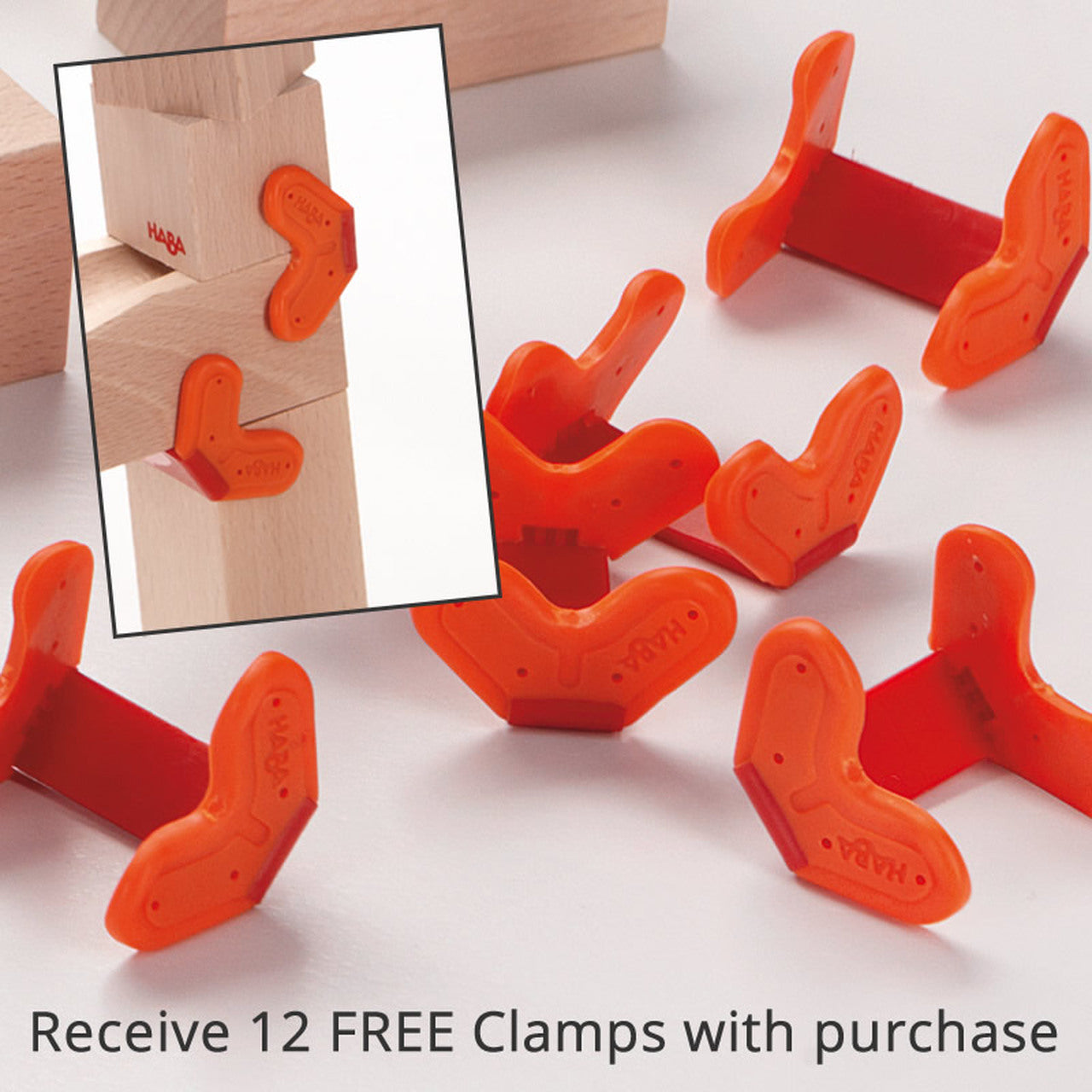 HABA Basic Building Blocks 60 Piece Large Natural Wood Starter Set ...