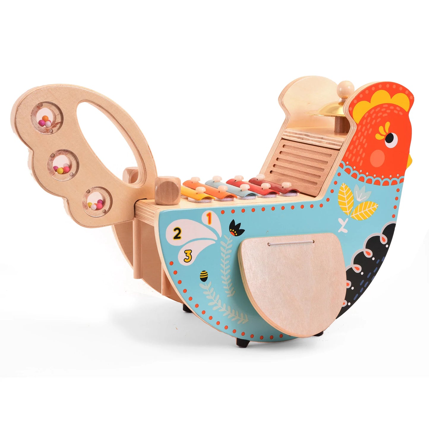 Rocking Musical Chicken by Manhattan Toy – Wood Wood Toys