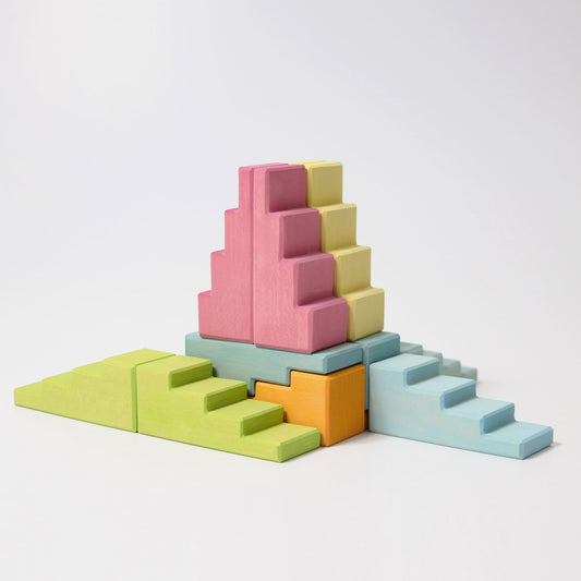 Grimm's - Stepped Roofs Pastel (12 pcs)