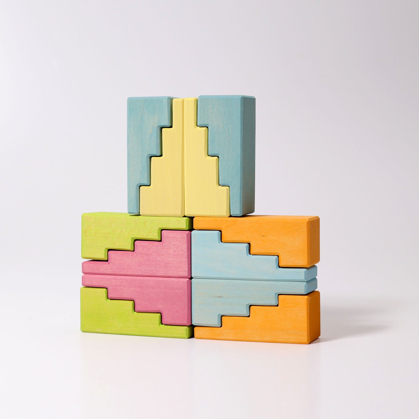 Grimm's - Stepped Roofs Pastel (12 pcs)