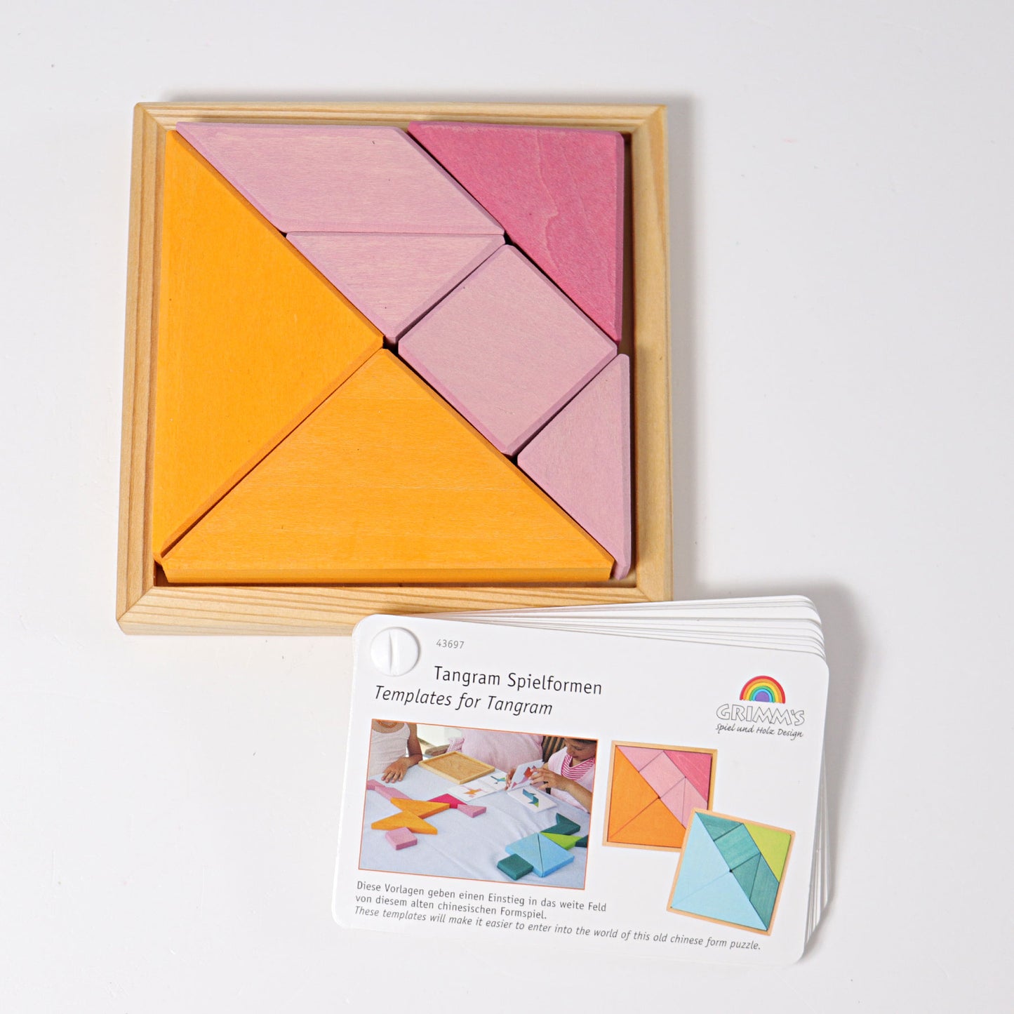 Grimm's - Tangram Puzzle Pink-Orange