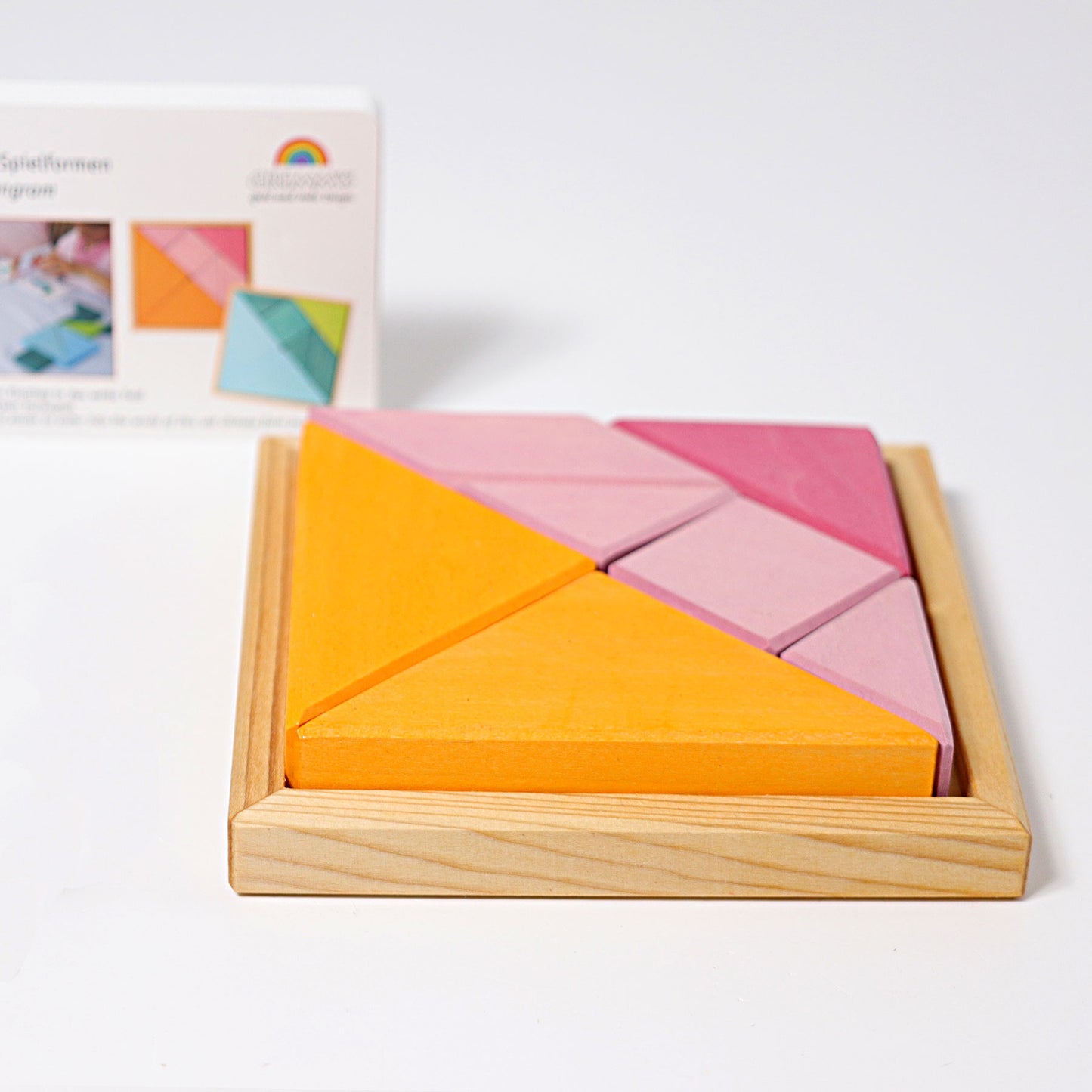 Grimm's - Tangram Puzzle Pink-Orange