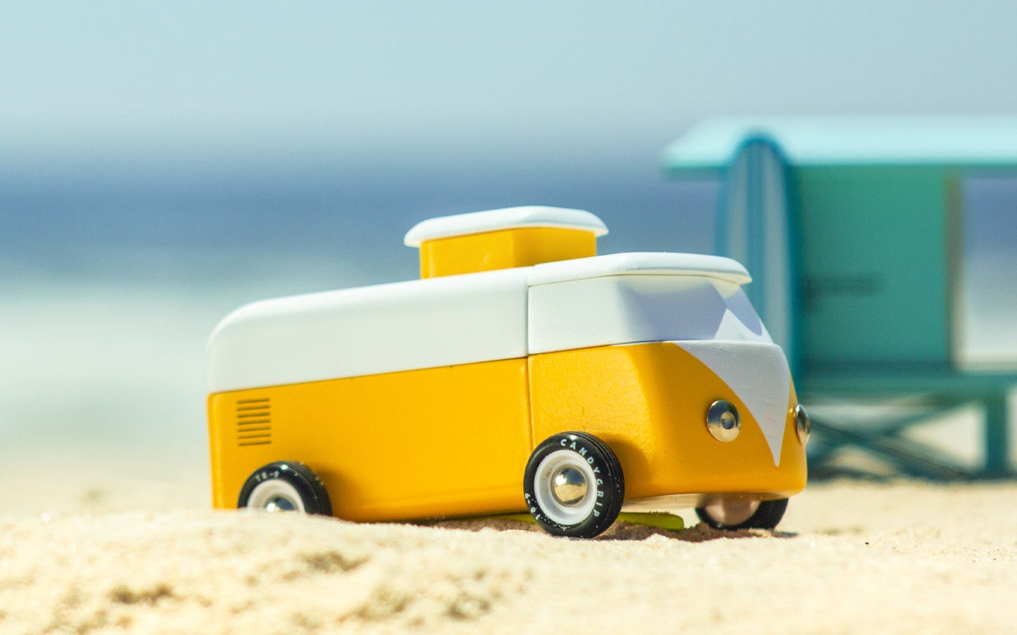 Candylab Toys Beach Bus Sunset  - Modern Vintage Classic Beach Cruiser
