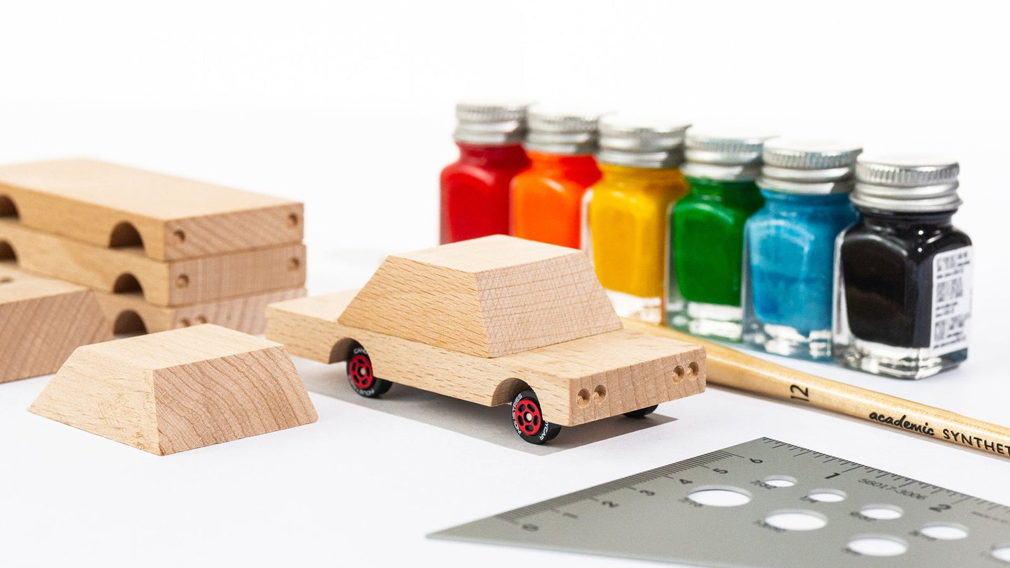 Candylab Toys Castor Set - Modern Vintage DIY Model Car Kit