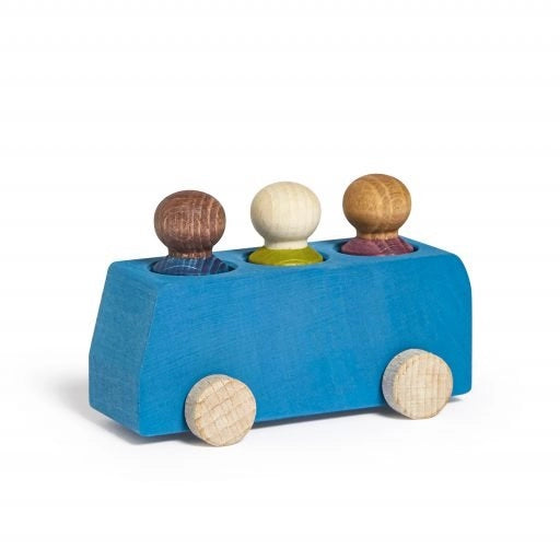 Bus bleu Lubulona avec 3 figurines 