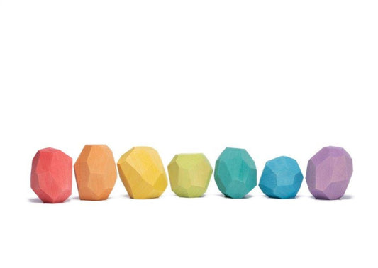 Ocamora 'Teniques' Stacking Stones - Coloured (7 pieces)