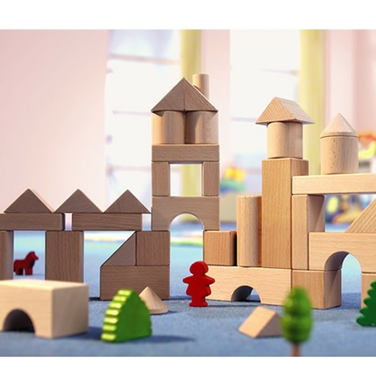 Toy wooden best sale buildings