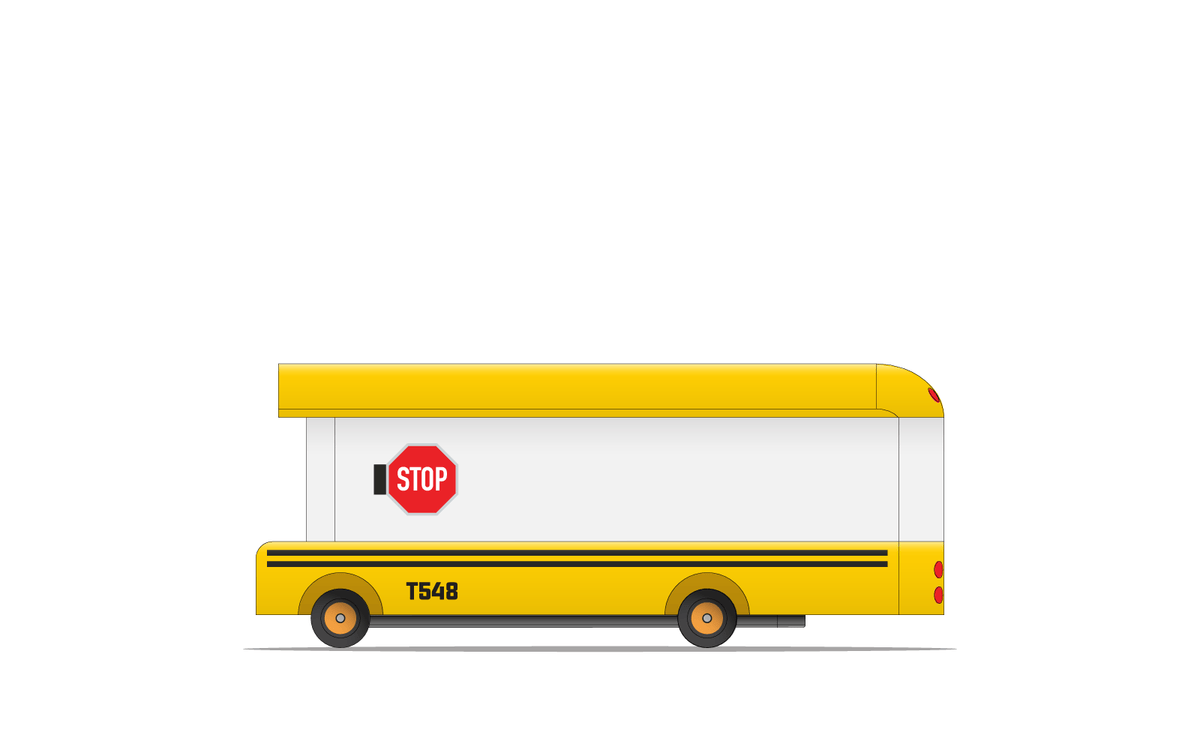 Candy Color Bus Candylab Cool Bus Modern Vintage School Bus – Wood Wood Toys