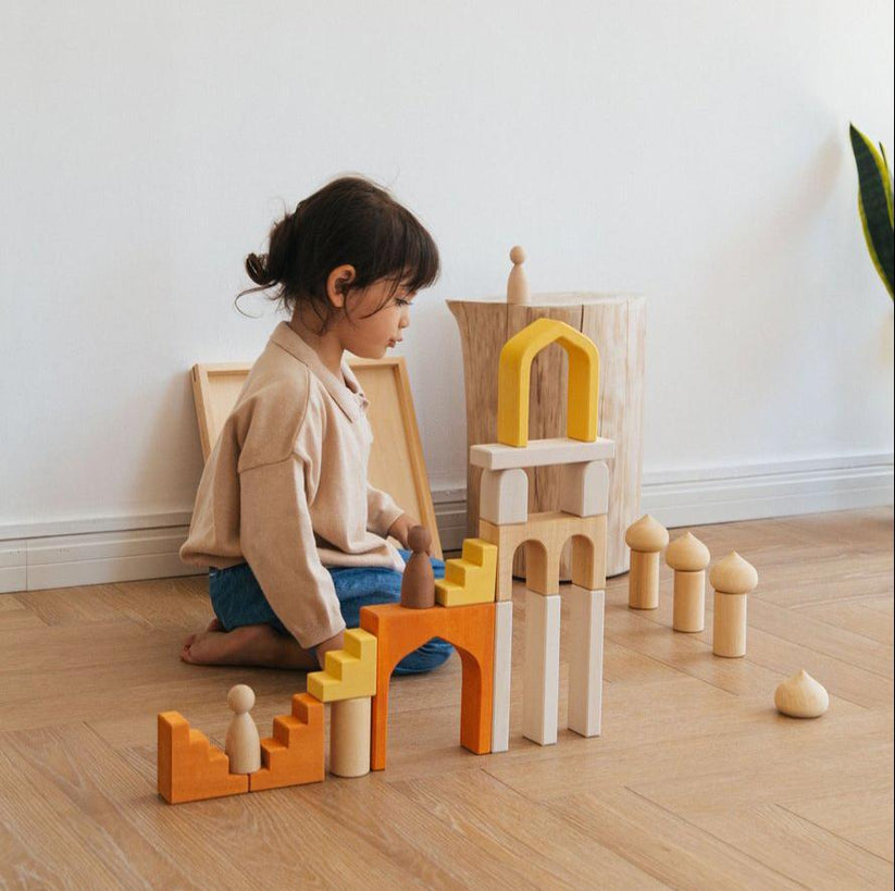 Castle Block Set by Avdar Wood Wood Toys