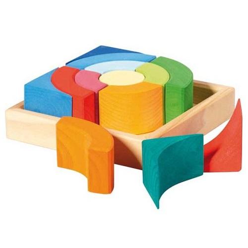 Gluckskafer - Construction Kit Circles Set - Wood Wood Toys Canada's Favourite Montessori Toy Store