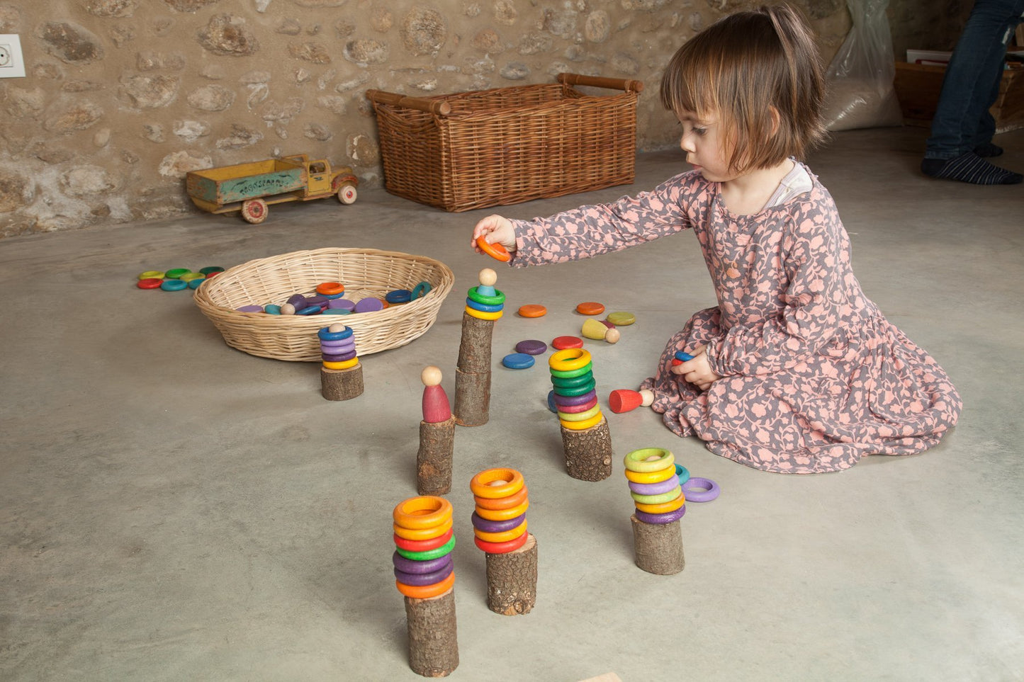 Grapat Wood Coloured Nins - Carla - Wood Wood Toys Canada's Favourite Montessori Toy Store