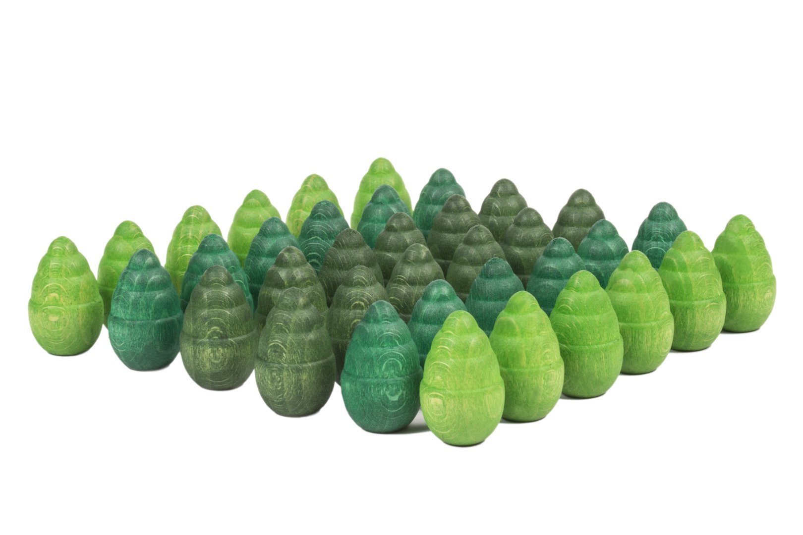 Grapat Wood Mandala Green Trees (36 Pieces) - Wood Wood Toys Canada's Favourite Montessori Toy Store