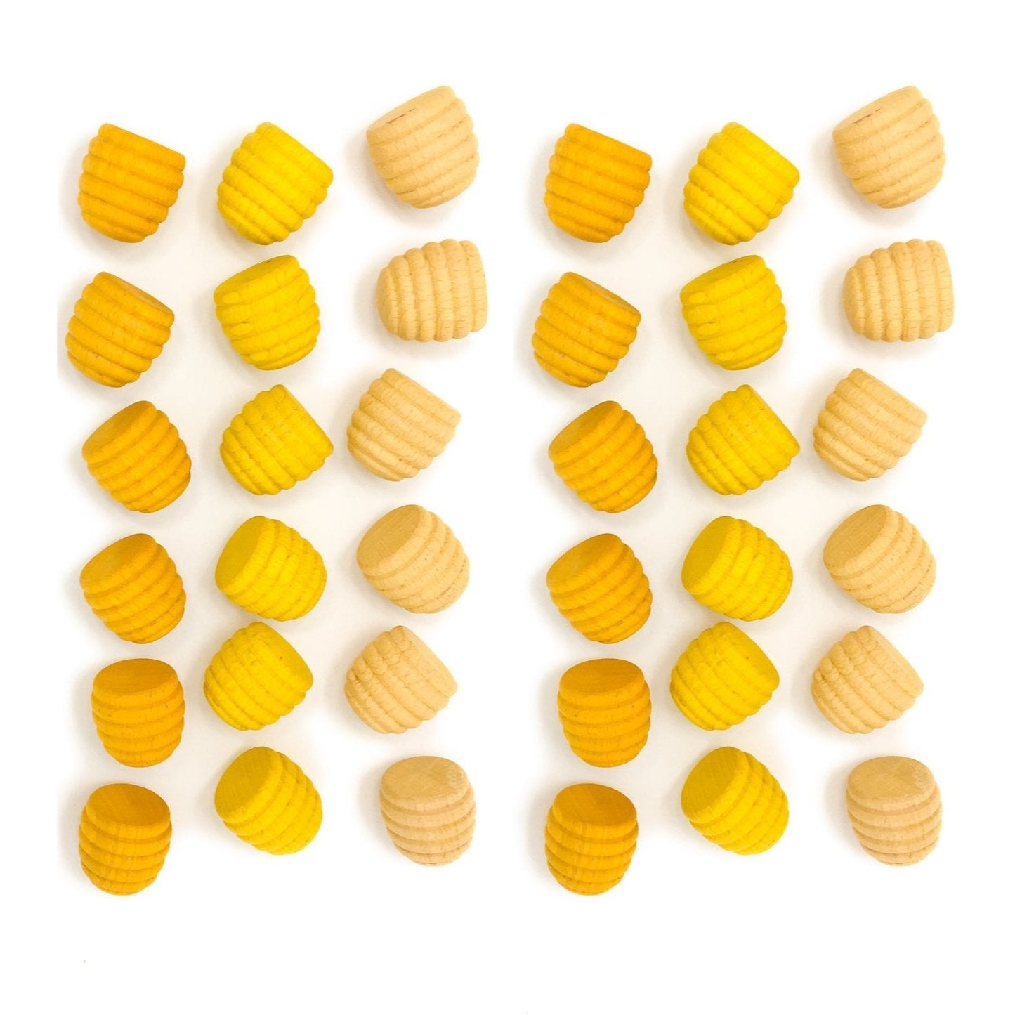 Grapat Wood Mandala Yellow Honeycombs (36 Pieces) - Wood Wood Toys Canada's Favourite Montessori Toy Store