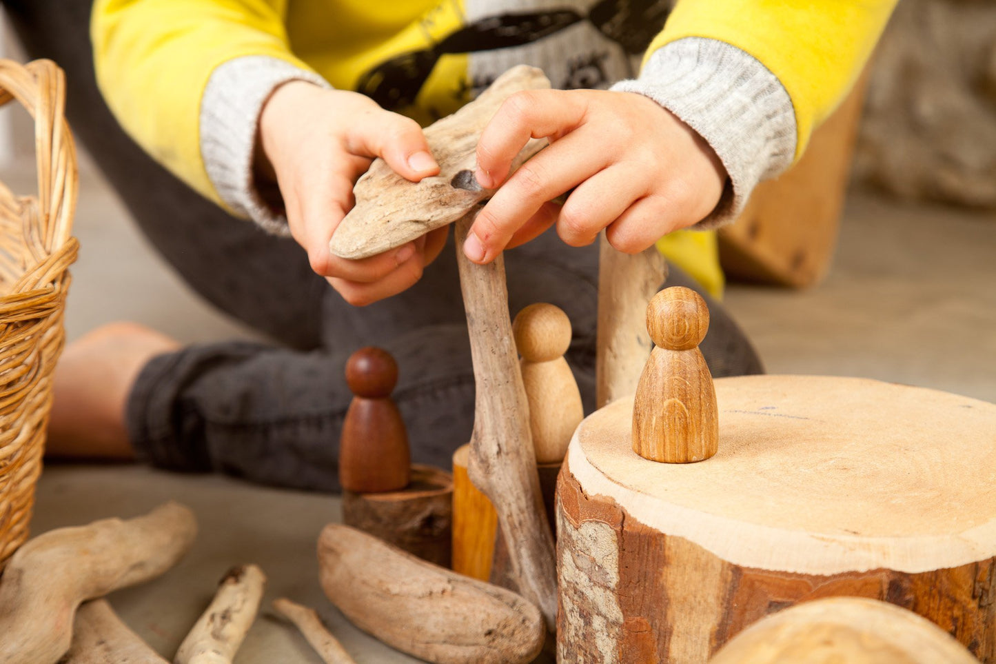 Grapat Wood Nins (3 Pieces) Beech Oak Sapeli - Wood Wood Toys Canada's Favourite Montessori Toy Store