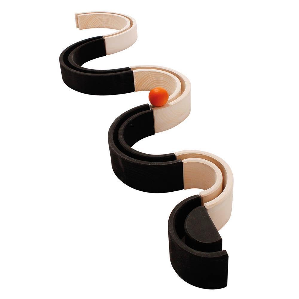 Grimms Large Monochrome Stacking Rainbow - Wood Wood Toys Canada's Favourite Montessori Toy Store