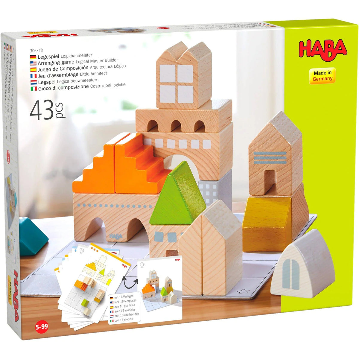 Haba Blocks HABA Logical Master Builder Blocks – Wood Wood Toys