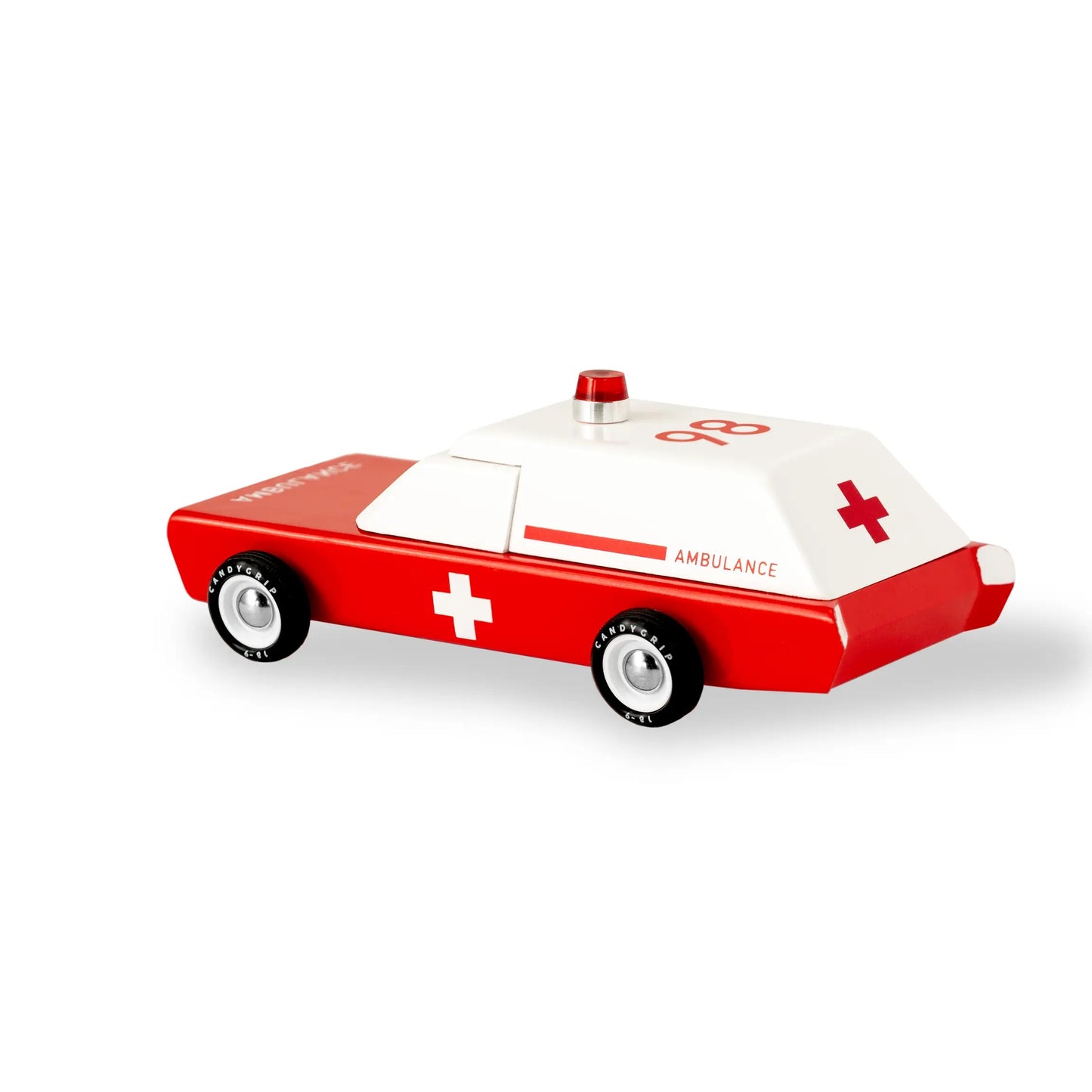 Candylab Toys Ambulance Car - Véhicule d'urgence vintage moderne