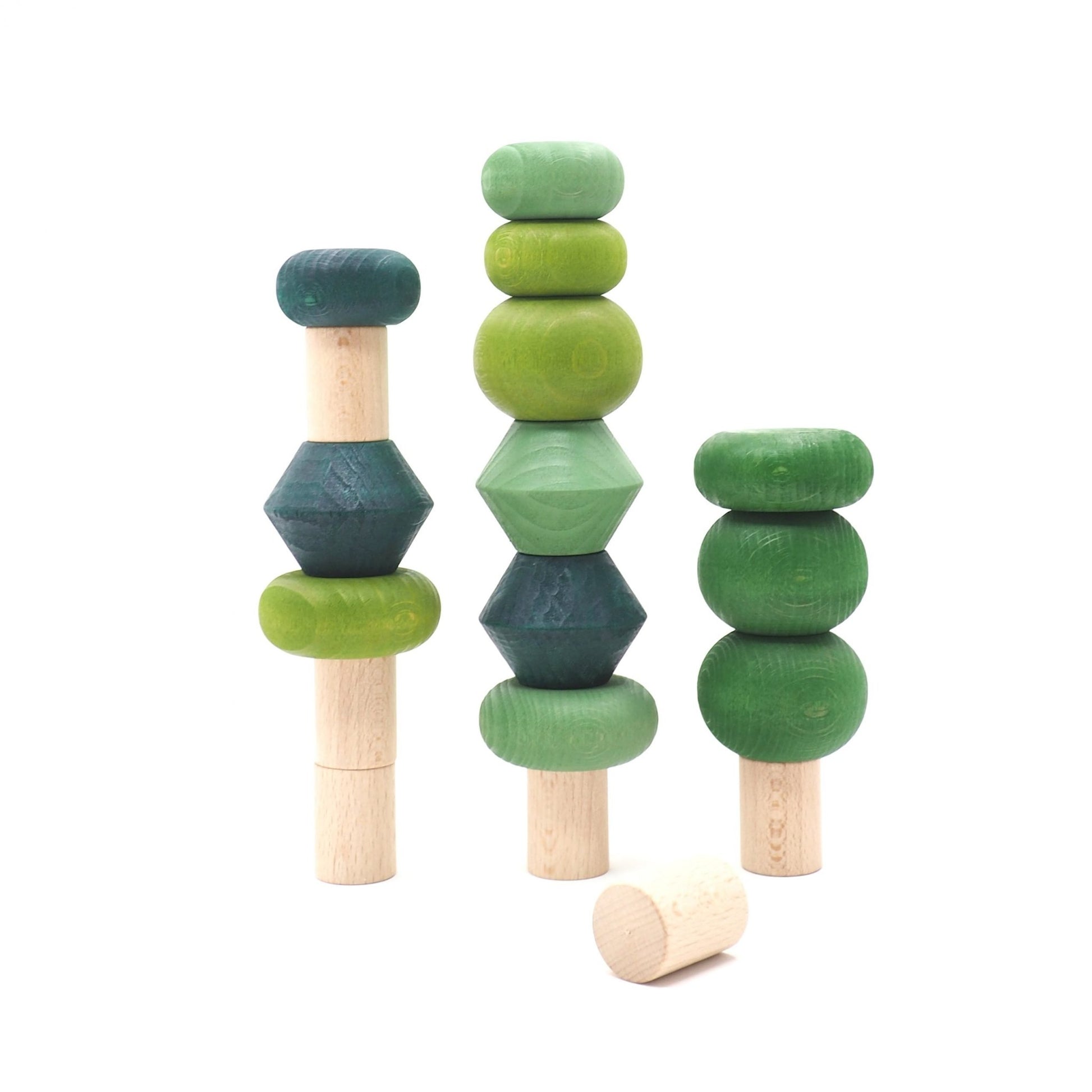 Lubulona Summer Stacking Trees - Wood Wood Toys Canada's Favourite Montessori Toy Store