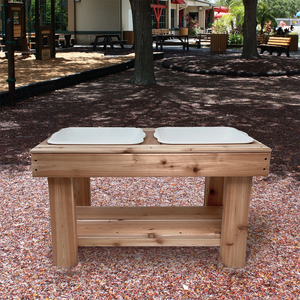 Cedar Sensory Play Table for Preschoolers - Just Playing (Made in Canada)