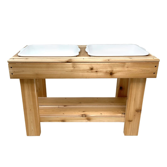Cedar Sensory Play Table for Todddlers - Just Playing (Made in Canada)